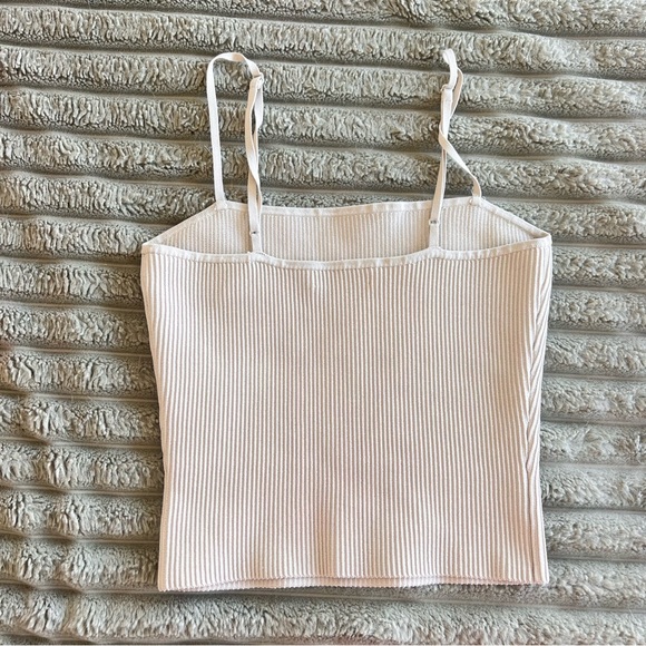 Babaton Ribbed Sleeveless High Neck Tank- S - Picture 5 of 6